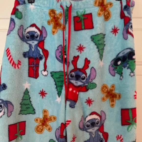 Disney Stitch Christmas Pajama Pants, Large - Picture 3 of 5